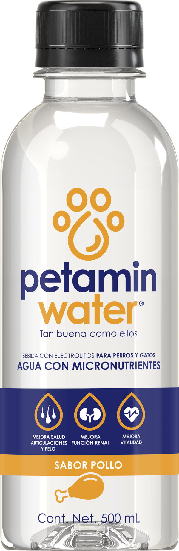 Petamin Water Sabor Pollo de 500 ml